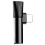 Baseus Audio Adapter USB-C to Mini Jack 3.5mm + USB-C (black)
