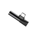 Baseus Audio Adapter USB-C to Mini Jack 3.5mm + USB-C (black)