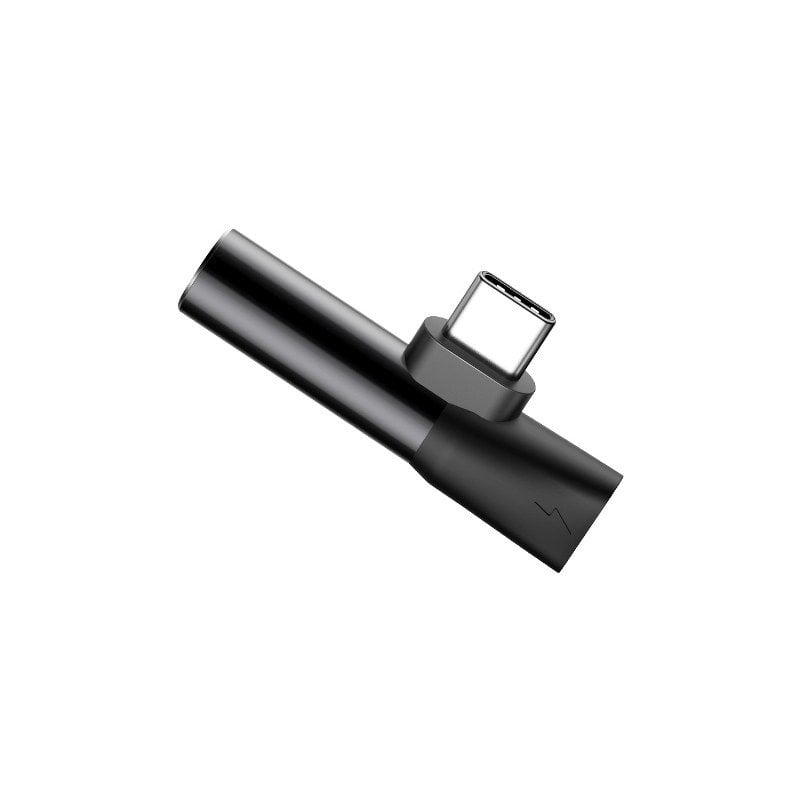 Baseus Audio Adapter USB-C to Mini Jack 3.5mm + USB-C (black)