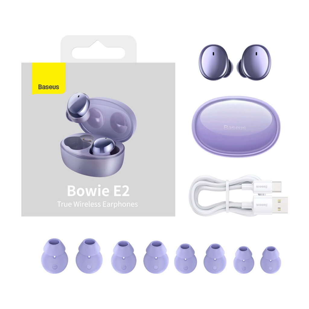 Earphones TWS Baseus Bowie E2 (purple)