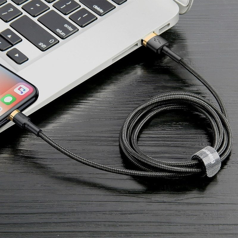 Baseus Cafule Cable USB Lightning 2.4A 1m (Gold+Black)