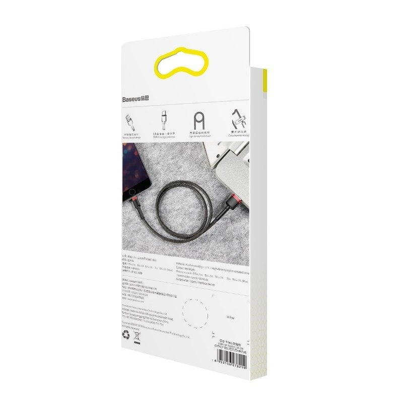 Baseus Cafule Cable USB Lightning 2A 3m (Black+Red)
