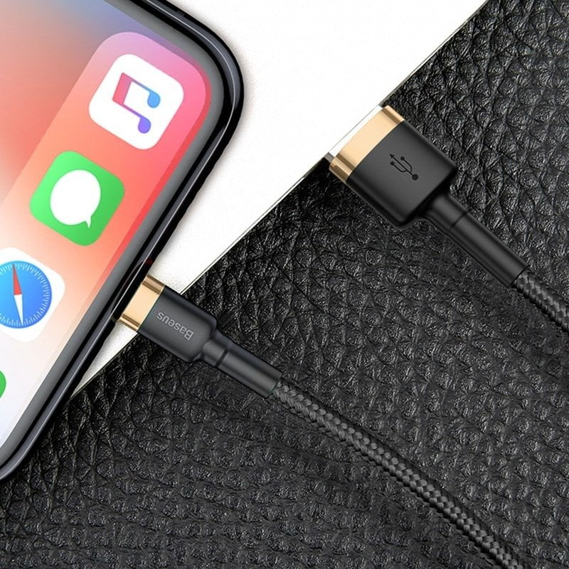 Baseus Cafule Cable USB Lightning 2A 3m (Gold+Black)