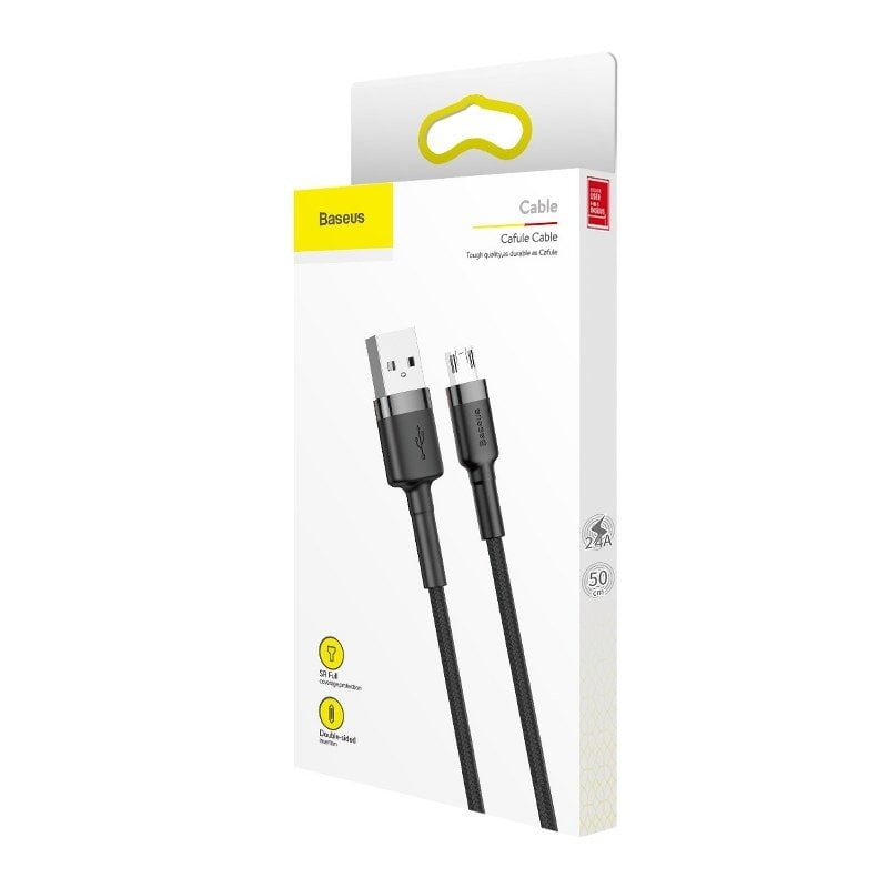 Baseus Cafule Micro USB cable 1.5A 2m (Gray + Black)