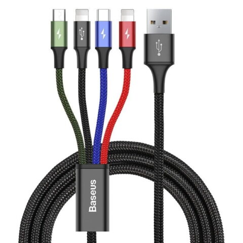 Baseus Fast USB cable 4in1 USB-C / 2x Lightning / Micro 3