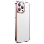 Baseus Glitter Transparent Case for iPhone 13 Pro Max (pink)