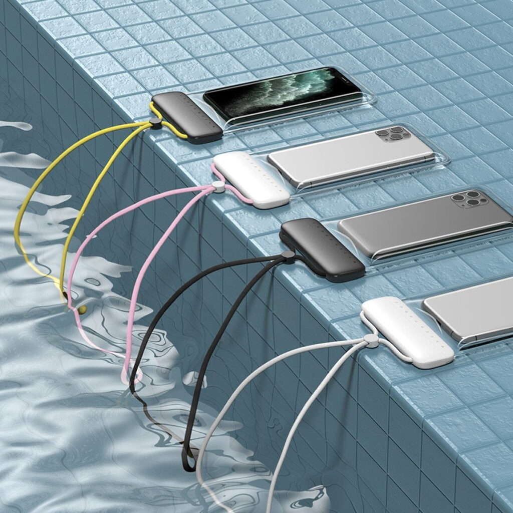 Baseus Let's Go Universal waterproof case for smartphones (pink)