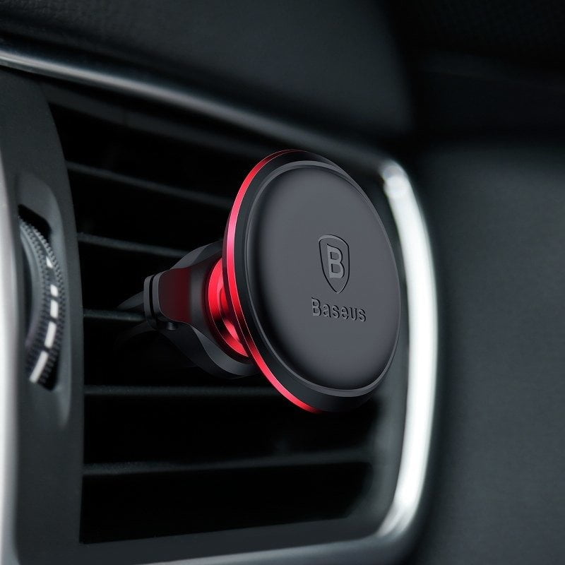 Baseus Magnetic Air Vent magnetic car holder for grid (Red)