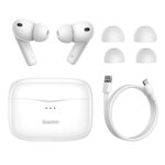 Headphones TWS Baseus SIMU ANC S2 (white)