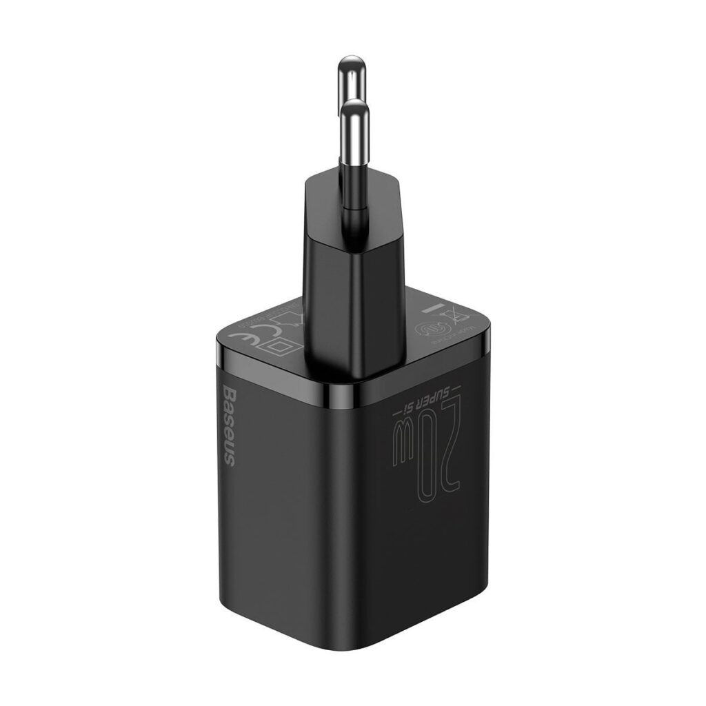 Baseus Super Si Quick Charger 1C 20W with USB-C cable for Lightning 1m (black)