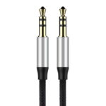 Baseus Yiven Audio Cable Cable 3.5 male Audio M30 1.5M Silver+ Black