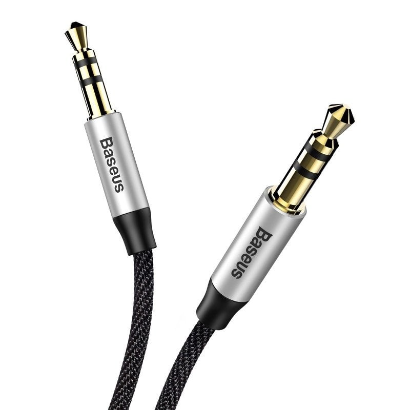 Baseus Yiven Audio Cable M30 0.5M Silver+Black