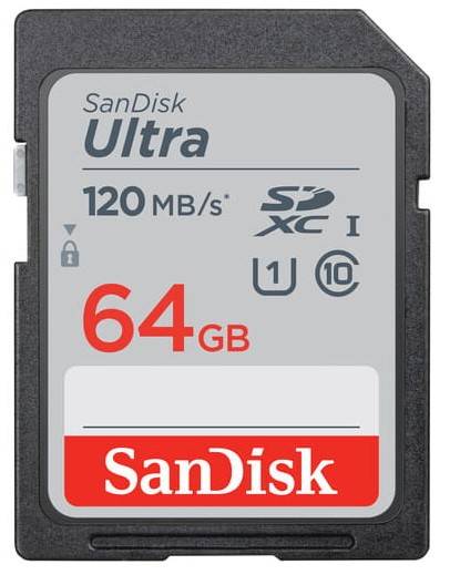 Memory card SanDisk Ultra SDXC 64GB 120 MB/s UHS-I (SDSDUN4-064G-GN6IN)