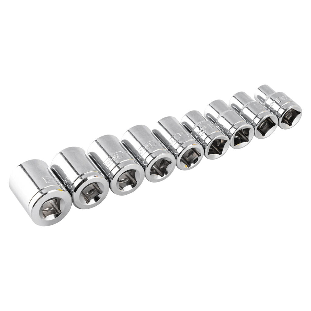 Socket Sets 9 pcs Deli Tools EDL2010T