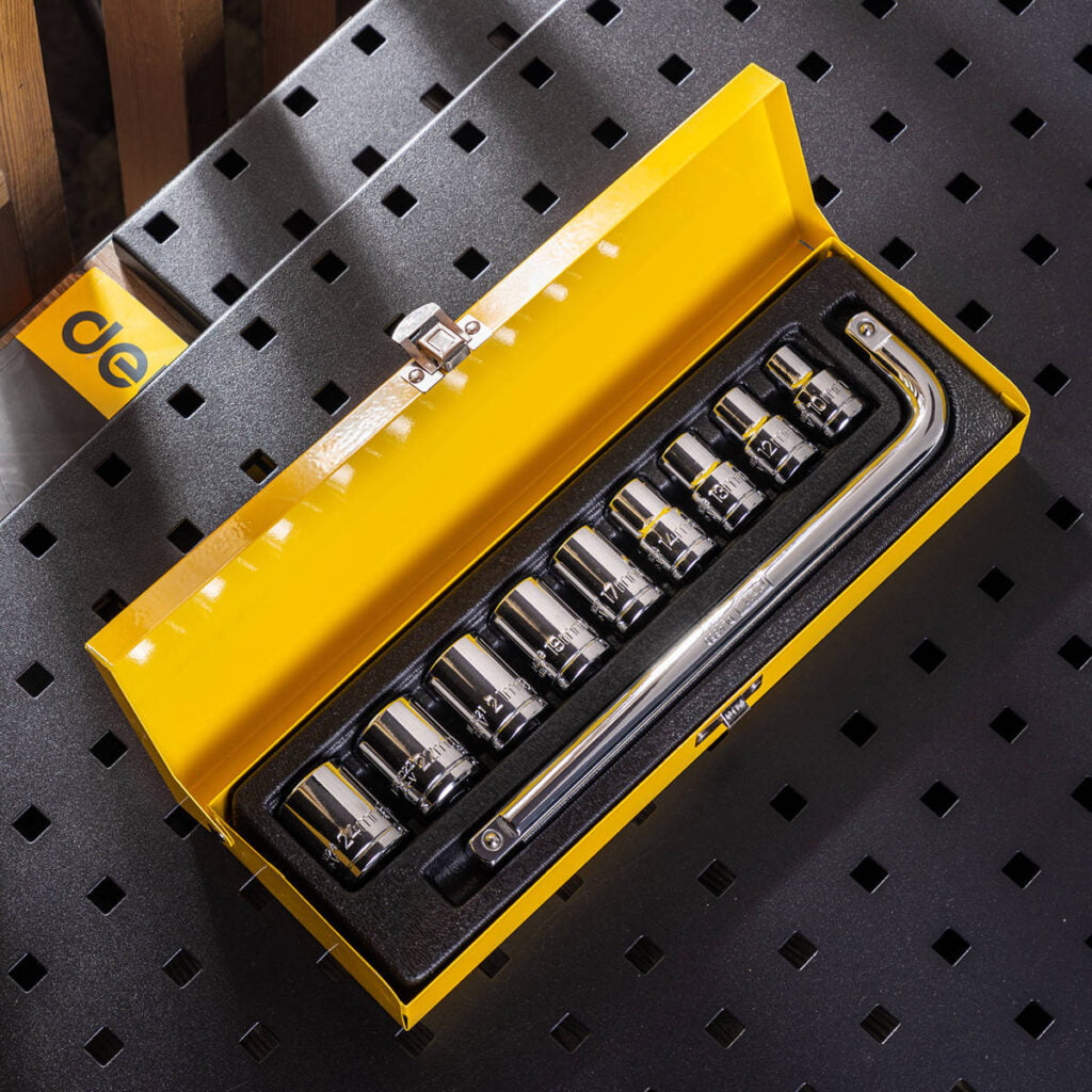 Socket Sets 9 pcs Deli Tools EDL2010T