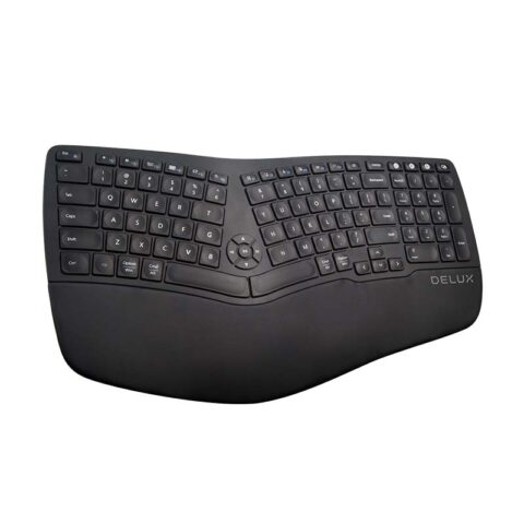 Wireless Ergonomic Keyboard Delux GM902 BT+2.4G