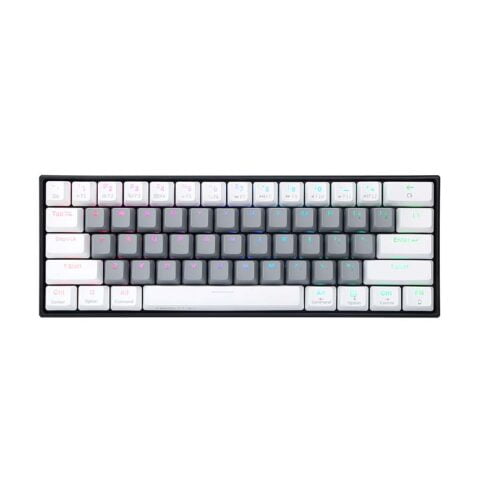Wireless Mechanical Keyboard Delux KM33 BT RGB (white&grey)