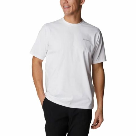 Ανδρική Μπλούζα με Κοντό Μανίκι Columbia Sun Trek Λευκό