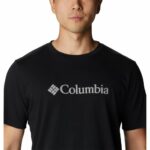 Ανδρική Μπλούζα με Κοντό Μανίκι Columbia  Lodge Novelty Logo Μαύρο