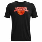 Kοντομάνικο Aθλητικό Mπλουζάκι Under Armour Basketball Branded Wordmark Μαύρο