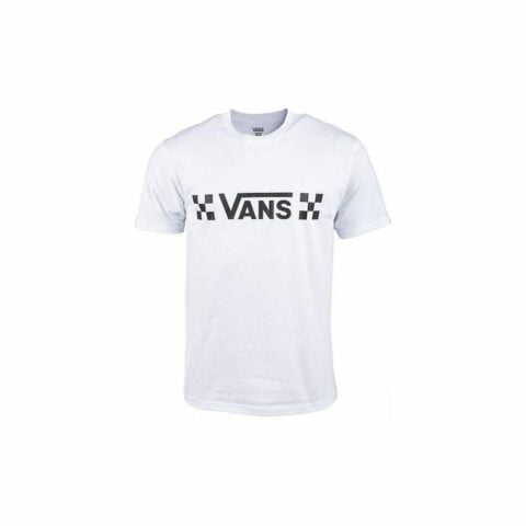 Ανδρική Μπλούζα με Κοντό Μανίκι Vans Drop V Check-B Λευκό