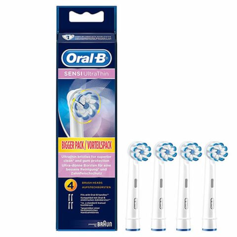 Ανταλλακτικό Ηλεκτρικής Οδοντόβουρτσας Oral-B Sensi Ultrathin Λευκό (4 pcs)