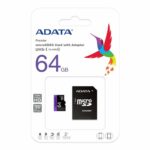 Κάρτα Μνήμης Micro SD με Αντάπτορα Adata CLASS10 64 GB