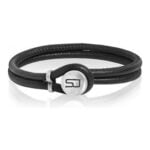 Γυναικεία Βραχιόλια Sif Jakobs BR458-BL-BK-21 Μαύρο Δέρμα (21 cm)