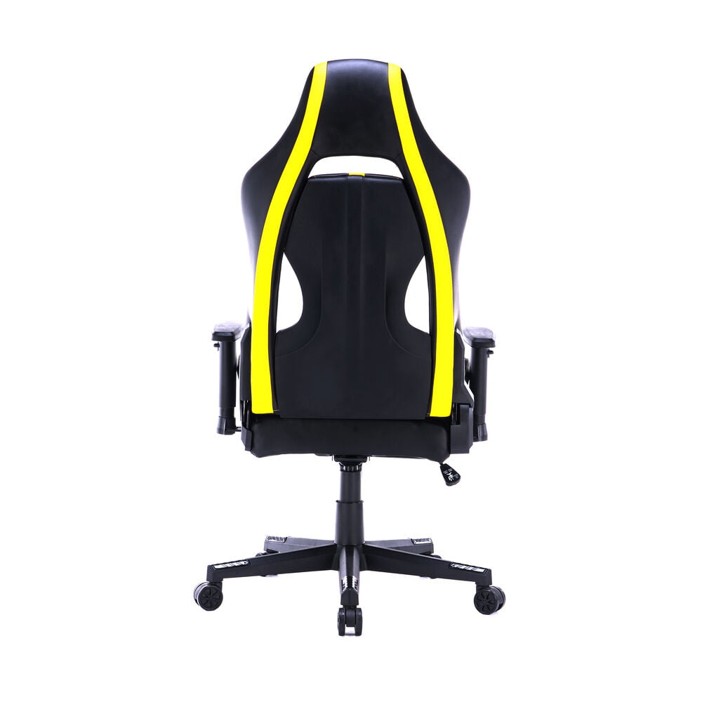 Καρέκλα Παιχνιδιού Racing Δερματίνη Μαύρο Κίτρινο