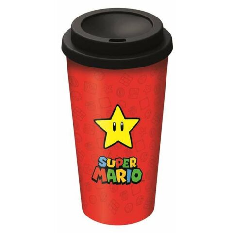 Ποτήρι με Kαπάκι Super Mario (520 ml)