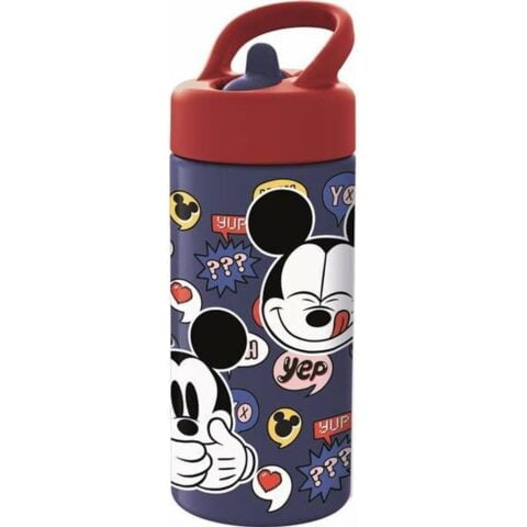 Μπουκάλι νερού Mickey Mouse Happy Smiles Κόκκινο Μπλε (410 ml)