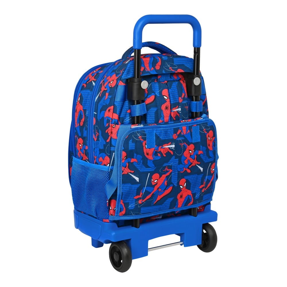 Σχολική Τσάντα με Ρόδες Spiderman Great power Κόκκινο Μπλε (33 x 45 x 22 cm)