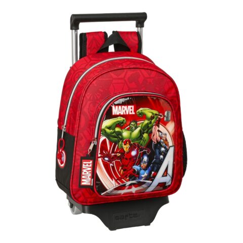 Σχολική Τσάντα με Ρόδες The Avengers Infinity Κόκκινο Μαύρο (27 x 33 x 10 cm)