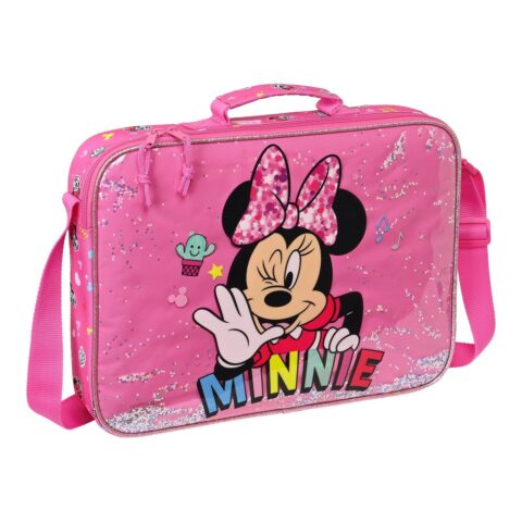 Σχολική Τσάντα Minnie Mouse Lucky Ροζ (38 x 28 x 6 cm)