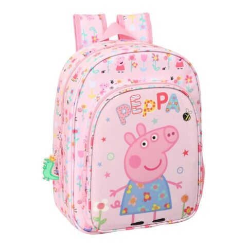 Σχολική Τσάντα Peppa Pig Having fun Ροζ (26 x 34 x 11 cm)