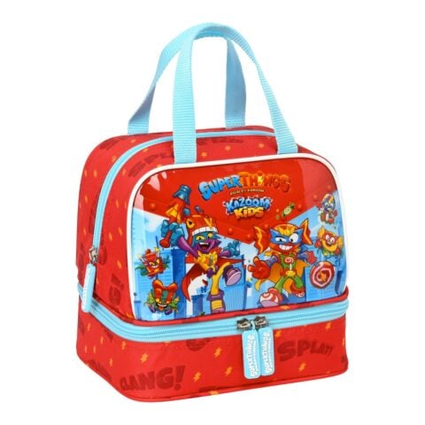 Τσάντα Γεύματος SuperThings Kazoom Kids Κόκκινο Ανοιχτό Μπλε (20 x 20 x 15 cm)