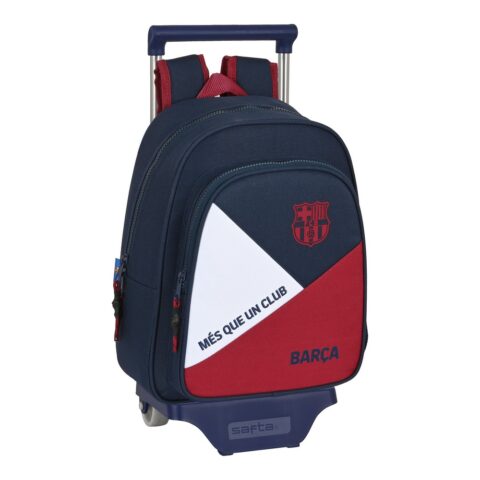 Σχολική Τσάντα με Ρόδες F.C. Barcelona Corporativa Μπλε Μπορντό (27 x 33 x 10 cm)