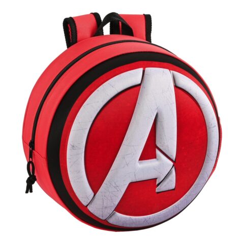 Σχολική Τσάντα 3D The Avengers Κόκκινο Μαύρο Λευκό (31 x 31 x 10 cm)