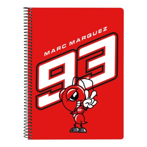 Τετράδιο Σπιράλ Marc Marquez Κόκκινο Μαύρο A5