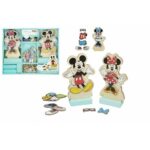 Εκπαιδευτικό παιχνίδι Mickey & Minnie Ξύλο Μαγνητική Ρούχα 54 Τεμάχια