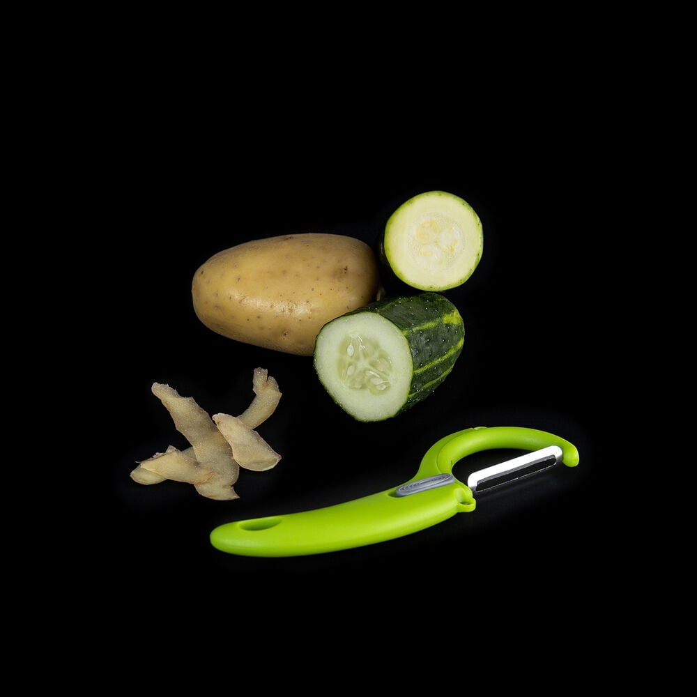 Αποφλοιωτής Φρούτων και Λαχανικών Quid Veggy Μέταλλο Πράσινο Μπακελίτη (22 x 10 x 4 cm)