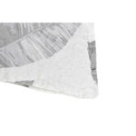 Μαξιλάρι DKD Home Decor 8424001814572 Λουλούδι Γκρι πολυεστέρας Αλουμίνιο Λευκό Τροπικό (60 x 10 x 40 cm)