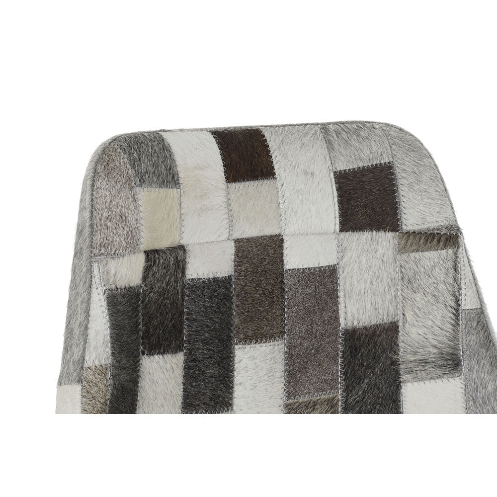 Καρέκλα Τραπεζαρίας DKD Home Decor Μαύρο Μέταλλο Δέρμα (45.5 x 52 x 79 cm)