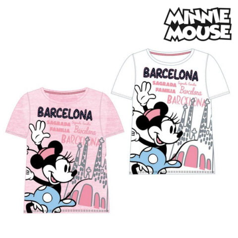 Παιδικό Μπλούζα με Κοντό Μανίκι Barcelona Minnie Mouse 73847