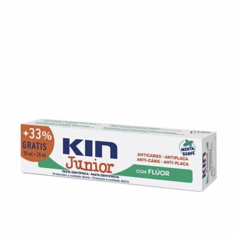 Oδοντόκρεμα Kin Fluor Junior Μέντα Κατά της τερηδόνας (100 ml)