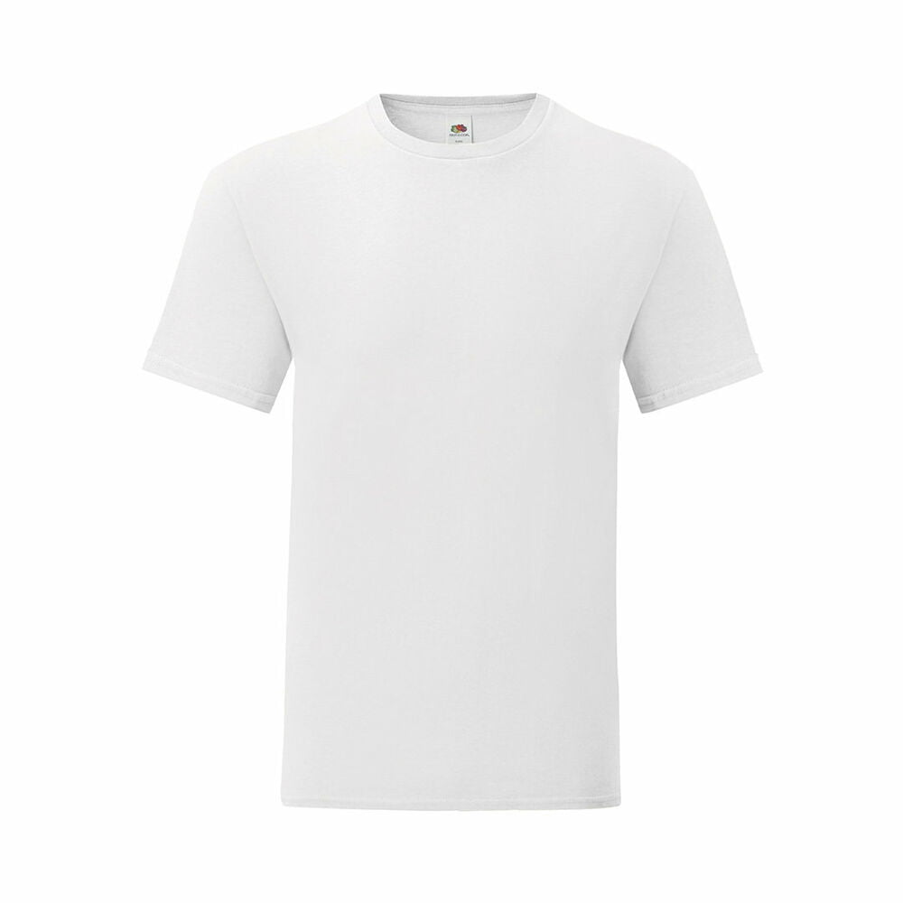 Μπλούζα με Κοντό Μανίκι 141316 Unisex ενήλικες Λευκό (72 Μονάδες)