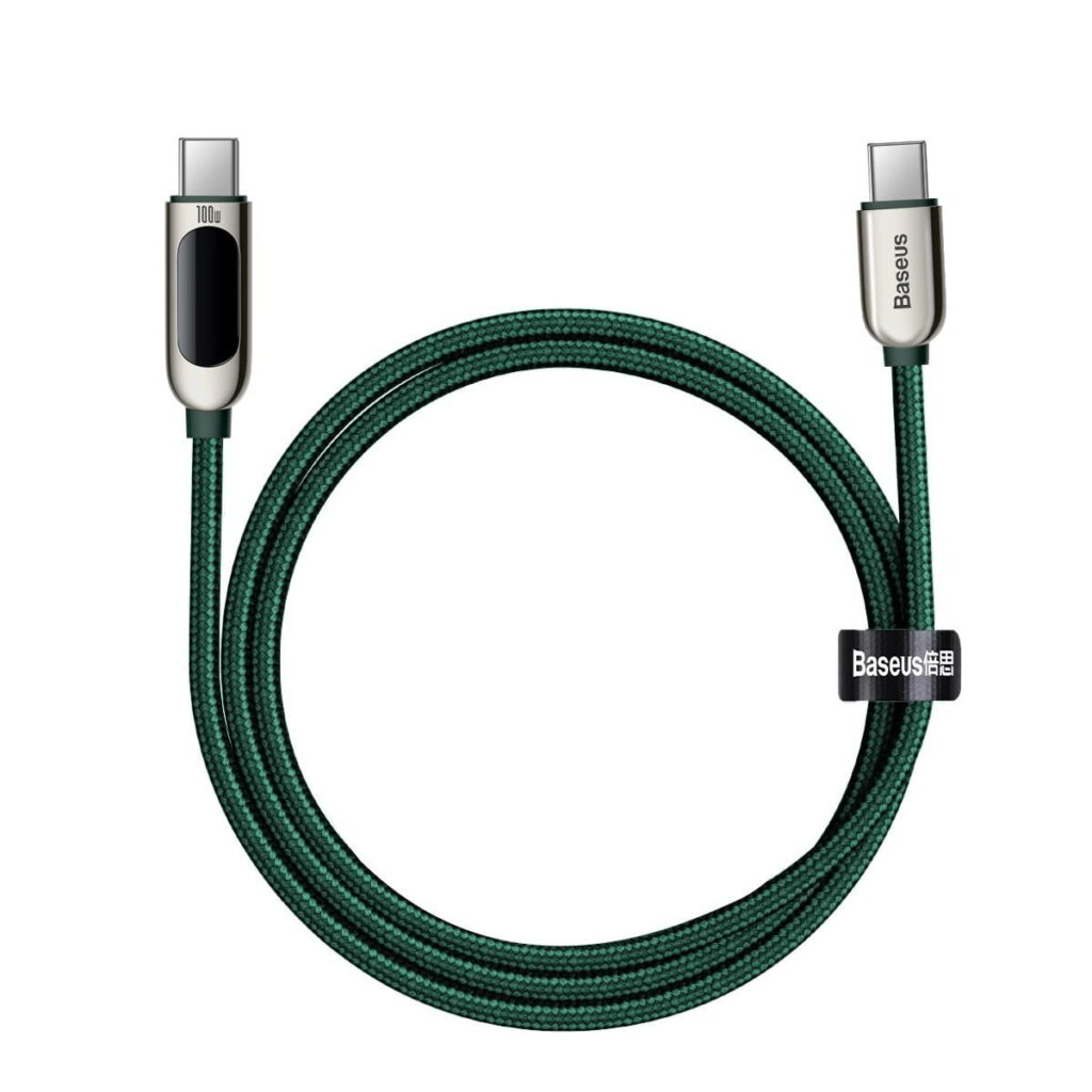 Baseus Display Cable USB-C to USB-C 100W 1m (green)
