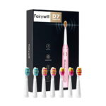 FairyWill Sonic toothbrush with head set and case FW-507 Plus (pink)