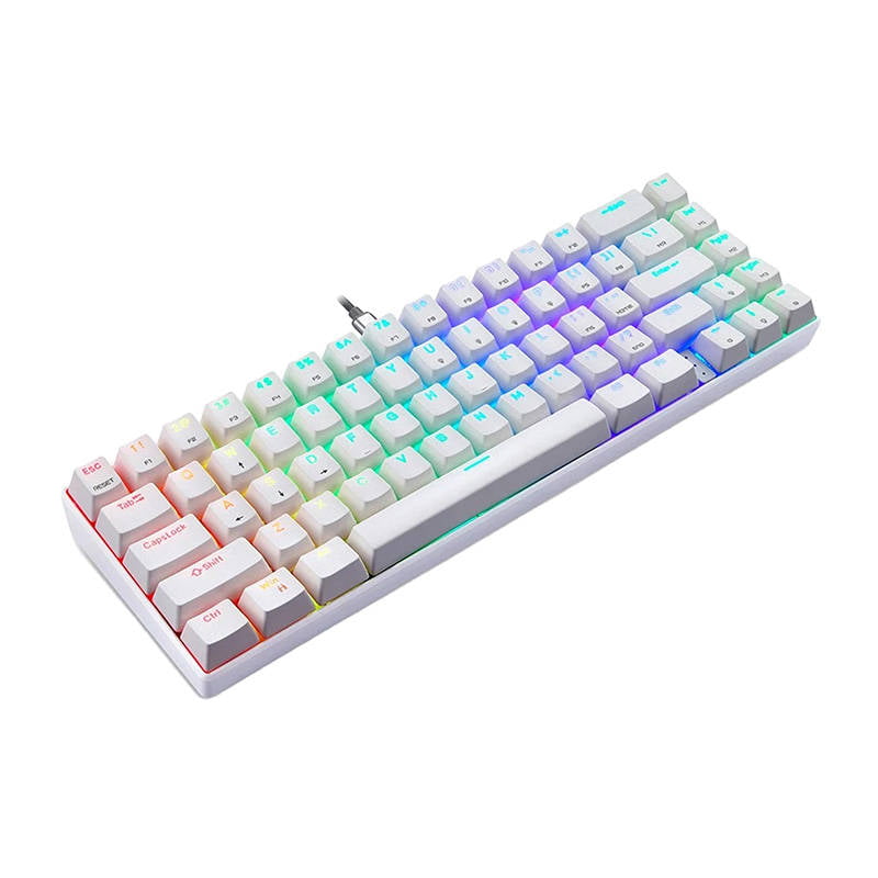 Mechanical gaming keyboard Motospeed CK67 RGB (white)
