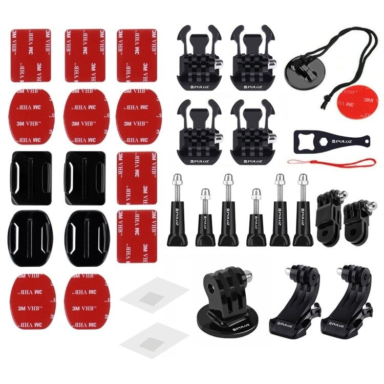 Puluz 45 in 1 Accessories Ultimate Combo Kits for sports cameras PKT29
